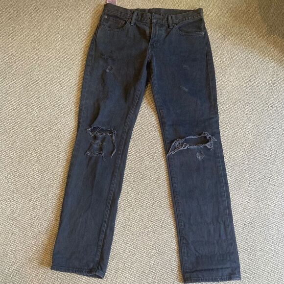 Vintage Levi’s low waisted  denim ripped jeans - Picture 2 of 2